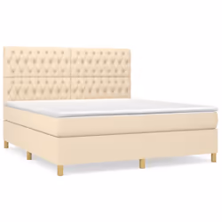 Giroletto a Molle con Materasso Crema 180x200 cm in Tessutocod mxl 99786 - Vista aggiuntiva 2