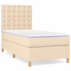 Giroletto a Molle con Materasso Crema 100x200 cm in Tessutocod mxl 123698 - Vista aggiuntiva 2