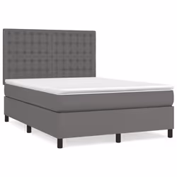 Giroletto a Molle con Materasso Grigio 140x200 cm in Similpellecod mxl 99790 - Vista aggiuntiva 2