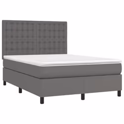 Giroletto a Molle con Materasso Grigio 140x200 cm in Similpellecod mxl 99790 - Vista aggiuntiva 3