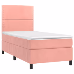 Giroletto a Molle con Materasso Rosa 100x200 cm in Vellutocod mxl 76301 - Vista aggiuntiva 3