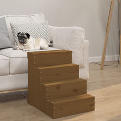 vidaXL Scala per Animali Ambra 40x49x47 cm in Legno Massello di Pino