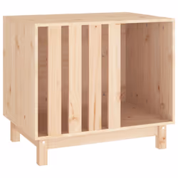 vidaXL Casetta per Cani 70x50x62 cm in Legno Massello di Pino - Vista aggiuntiva 2