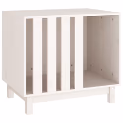 Casetta per Cani bianco 70x50x62 cm in Legno Massello di Pinocod mxl 72131 - Vista aggiuntiva 2