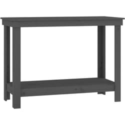 Banco da Lavoro Grigio 110x50x80 cm in Legno Massello di Pino Vidaxl