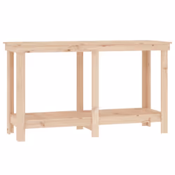 vidaXL Banco da Lavoro 140x50x80 cm in Legno Massello di Pino - Vista aggiuntiva 2