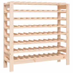 vidaXL Portavini 109,5x30x107,5 cm in Legno Massello di Pino - Vista aggiuntiva 2