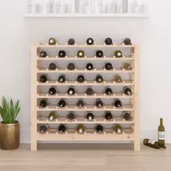 vidaXL Portavini 109,5x30x107,5 cm in Legno Massello di Pino - Vista aggiuntiva 3