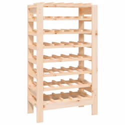 vidaXL Portavini 61,5x30x107,5 cm in Legno Massello di Pino - Vista aggiuntiva 2