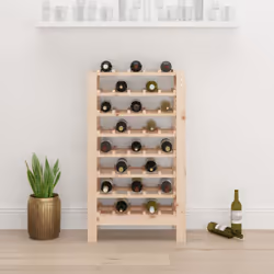 vidaXL Portavini 61,5x30x107,5 cm in Legno Massello di Pino - Vista aggiuntiva 3