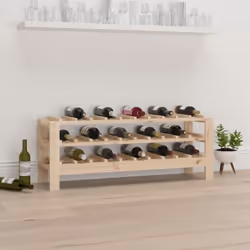 Conservate, invecchiate e mostrate il vostro vino con stile con questo portabottiglie in legno! Legno massello di pino: Il le ...