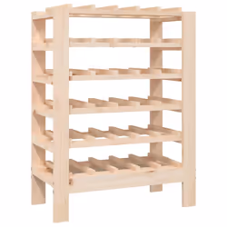 vidaXL Portavini 61,5x30x82 cm in Legno Massello di Pino - Vista aggiuntiva 2