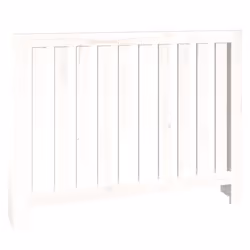 vidaXL Copertura Termosifone Bianca 108,5x19x84 cm Legno Massello Pino - Vista aggiuntiva 2