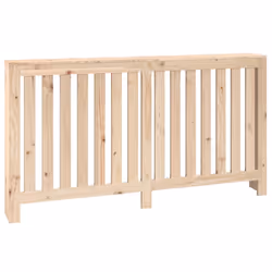 vidaXL Copertura Termosifone 153x19x84 cm in Legno Massello di Pino - Vista aggiuntiva 2