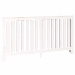 vidaXL Copertura Termosifone Bianca 153x19x84 cm Legno Massello Pino - Vista aggiuntiva 2