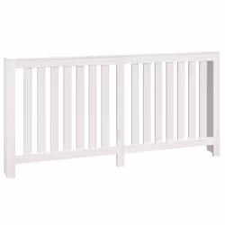 vidaXL Copertura Termosifone Bianca 169x19x84 cm Legno Massello Pino - Vista aggiuntiva 2