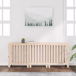 vidaXL Copertura Termosifone 210x21x85 cm in Legno Massello di Pino - Vista aggiuntiva 3