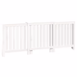 vidaXL Copertura Termosifone Bianca 210x21x85 cm Legno Massello Pino - Vista aggiuntiva 2