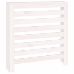 vidaXL Copertura Termosifone Bianca 79,5x19x84 cm Legno Massello Pino - Vista aggiuntiva 2
