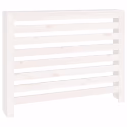 vidaXL Copertura Termosifone Bianca 108,5x19x84 cm Legno Massello Pino - Vista aggiuntiva 2