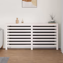 Copertura Termosifone Bianca 169x19x84 cm Legno Massello Pinocod mxl 120090 - Vista aggiuntiva 3