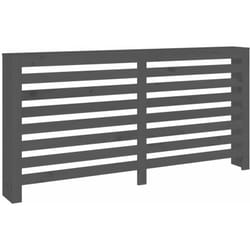 Copertura Termosifone Grigia 169x19x84 cm Legno Massello Pino Vidaxl