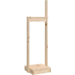 Portalegna 33,5x30x110 cm in Legno Massello di Pino Vidaxl