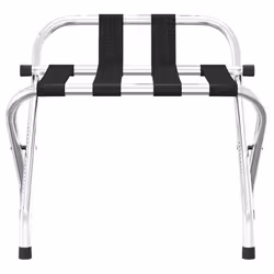 vidaXL Portapacchi con schienale argento 56x39x52cm - Vista aggiuntiva 3