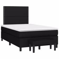 Giroletto a Molle con Materasso Nero 120x200 cm in Tessutocod mxl 75164 - Vista aggiuntiva 3