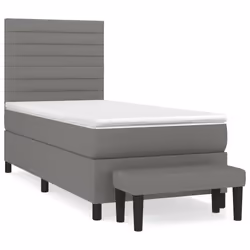 Giroletto a Molle con Materasso Grigio Scuro 80x200 cm Tessutocod mxl 75177 - Vista aggiuntiva 2