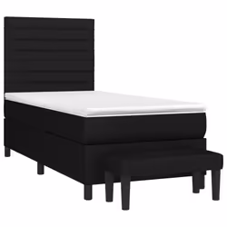 Giroletto a Molle con Materasso Nero 90x200 cm in Tessutocod mxl 75180
