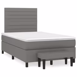 Giroletto a Molle con Materasso Grigio Scuro 120x200 cm Tessutocod mxl 123107 - Vista aggiuntiva 2