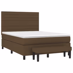 Giroletto a Molle con Materasso Marrone Scuro 140x190cm Tessutocod mxl 75182 - Vista aggiuntiva 3