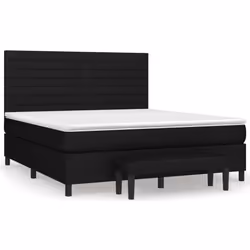 Giroletto a Molle con Materasso Nero 180x200 cm in Tessutocod mxl 123106 - Vista aggiuntiva 2