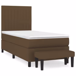 Giroletto a Molle con Materasso Marrone Scuro 100x200cm Tessutocod mxl 99171 - Vista aggiuntiva 2