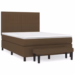 Giroletto a Molle con Materasso Marrone Scuro 140x190cm Tessutocod mxl 123544 - Vista aggiuntiva 2