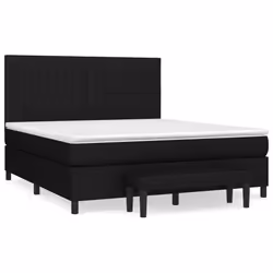 Giroletto a Molle con Materasso Nero 180x200 cm in Tessutocod mxl 75190 - Vista aggiuntiva 2