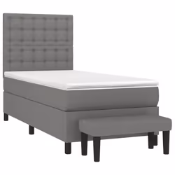 Giroletto a Molle con Materasso Grigio Scuro 100x200 cm Tessutocod mxl 123545 - Vista aggiuntiva 3