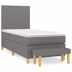 Giroletto a Molle con Materasso Grigio Scuro 90x190 cm Tessutocod mxl 123133 - Vista aggiuntiva 2