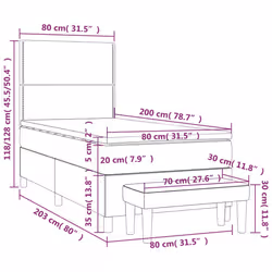 VidaXL 3137057 base letto a doghe - Vista aggiuntiva 7