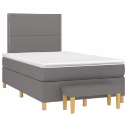 Giroletto a Molle con Materasso Grigio Scuro 120x200 cm Tessutocod mxl 99201 - Vista aggiuntiva 3