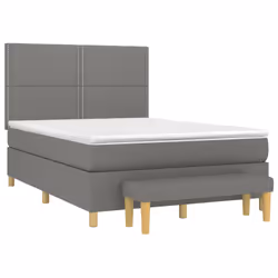 Giroletto a Molle con Materasso Grigio Scuro 140x200cm Tessutocod mxl 123140 - Vista aggiuntiva 3