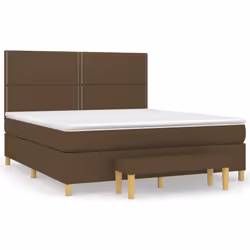 Giroletto a Molle con Materasso Marrone Scuro 180x200cm Tessutocod mxl 75215 - Vista aggiuntiva 2