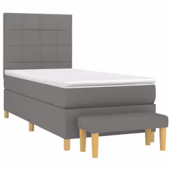 Giroletto a Molle con Materasso Grigio Scuro 90x190 cm Tessutocod mxl 75217 - Vista aggiuntiva 3