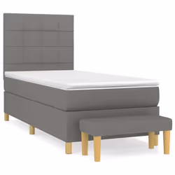 Giroletto a Molle con Materasso Grigio Scuro 100x200 cm Tessutocod mxl 123146 - Vista aggiuntiva 2