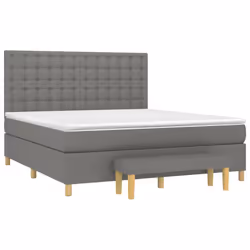 Giroletto a Molle con Materasso Grigio Scuro 180x200 cm Tessutocod mxl 75243 - Vista aggiuntiva 3