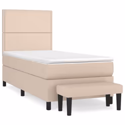 VidaXL 3137610, Legno/ ecopelle, Beige, Beige, 100 x 30 mm, 1 pz