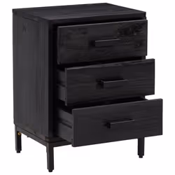 VidaXL 3120341 comodino Nero - Vista aggiuntiva 4