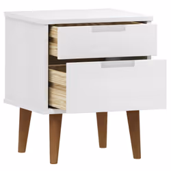 VidaXL 350496 comodino Bianco - Vista aggiuntiva 5