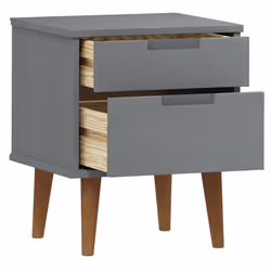 VidaXL 350497 comodino Grigio - Vista aggiuntiva 5